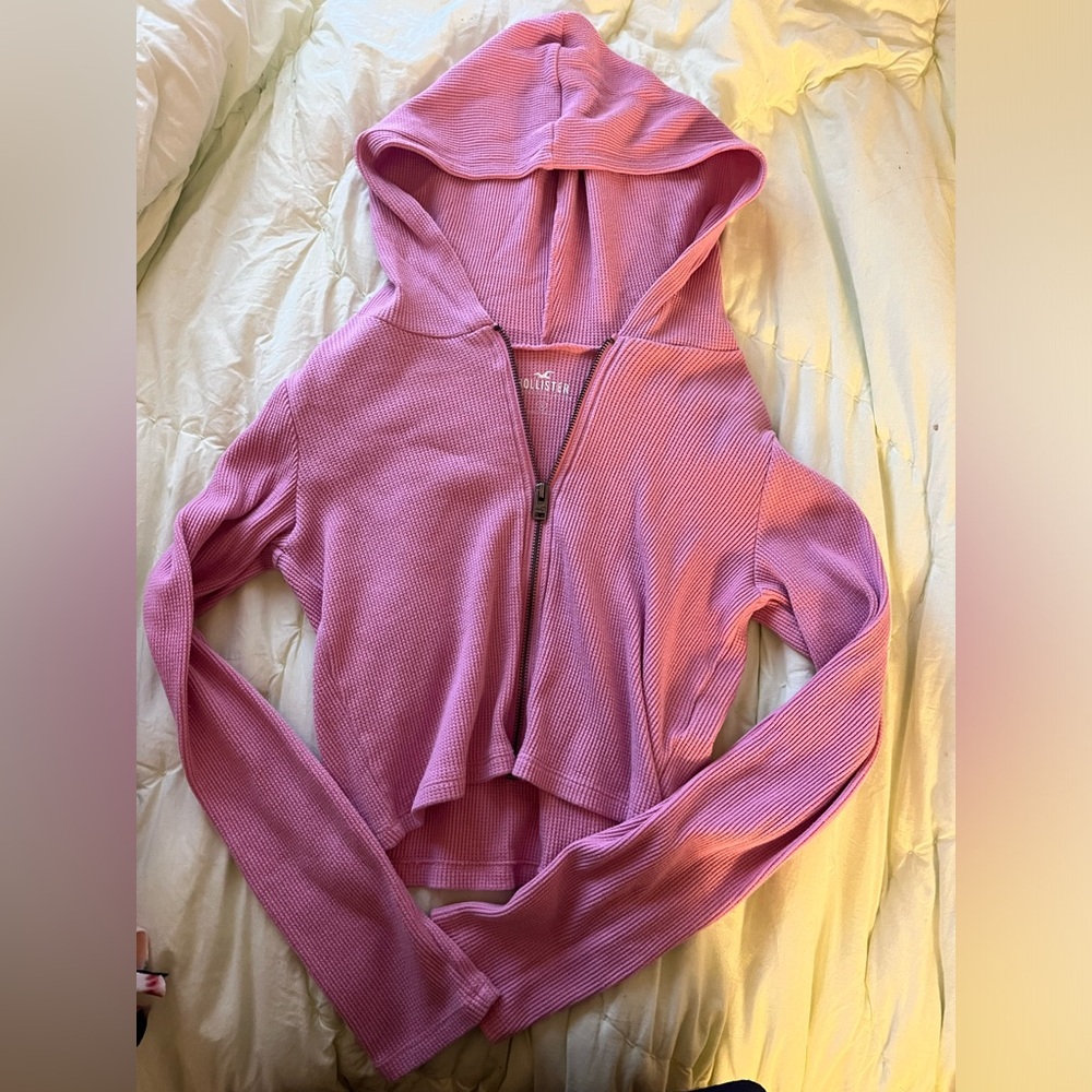 Pink Hollister Zip Up